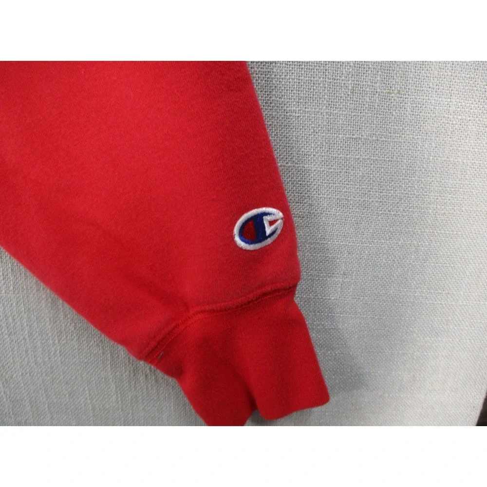 Champion Georgia Bulldogs Sweatshirt Womens Medium Red Crewneck Pullover NCAA - Picture 3 of 11